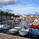 Boats at the Split port